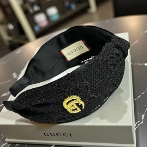 Gucci Black Headband With Logo - Picture 7 of 7